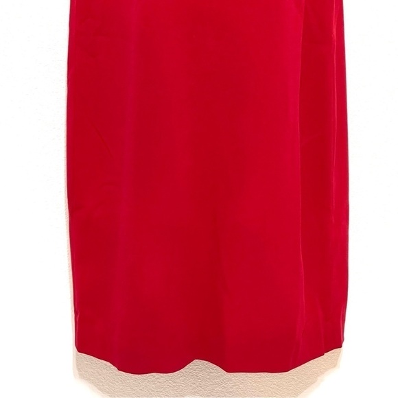 J. JILL Woman Red Midi Scoop Neck Sleeveless Dress Size 12P - Picture 6 of 15